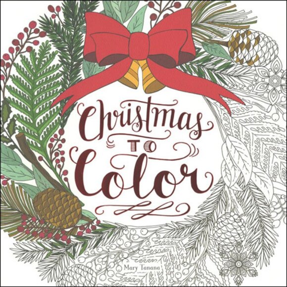 Christmas to Color Adult Coloring Book by Mary Tanana Giftable for the Holidays - Picture 4 of 12